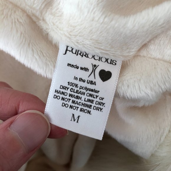 Furrocious Faux Fur Capelet in Faun - New - Burning Man Playa Wear Cape Coat - Picture 10 of 11